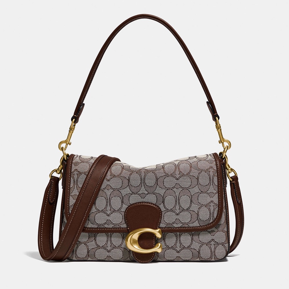 Coach Soft Tabby Shoulder Bag In Signature Jacquard